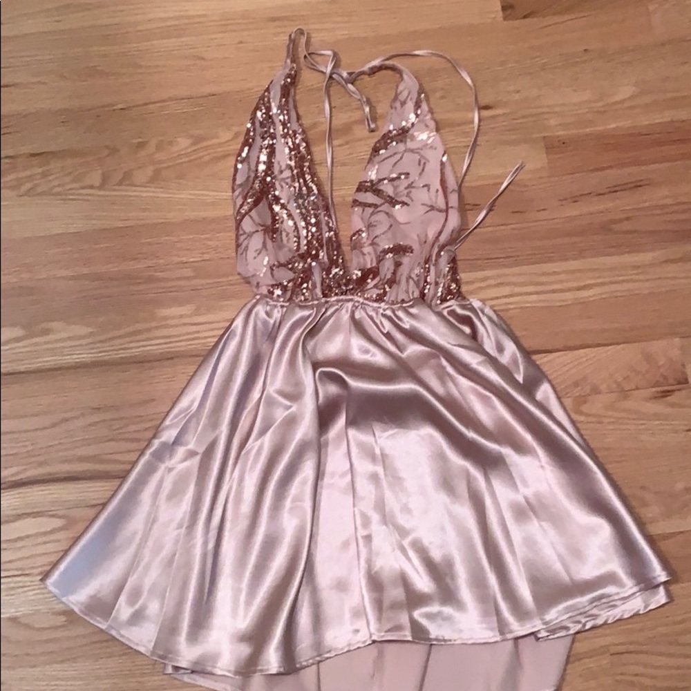 Deep v dress
